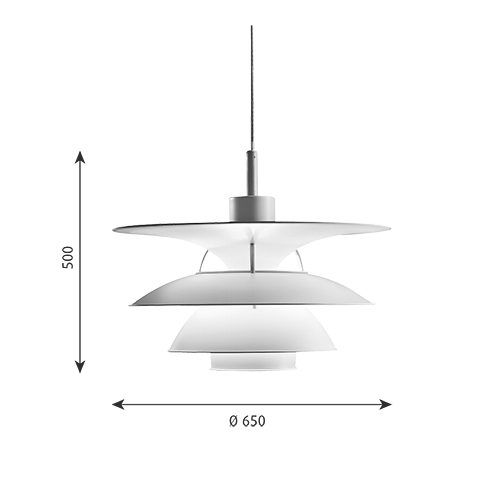 PH 6½-6 - Louis Poulsen - Henningsen Pendant Light